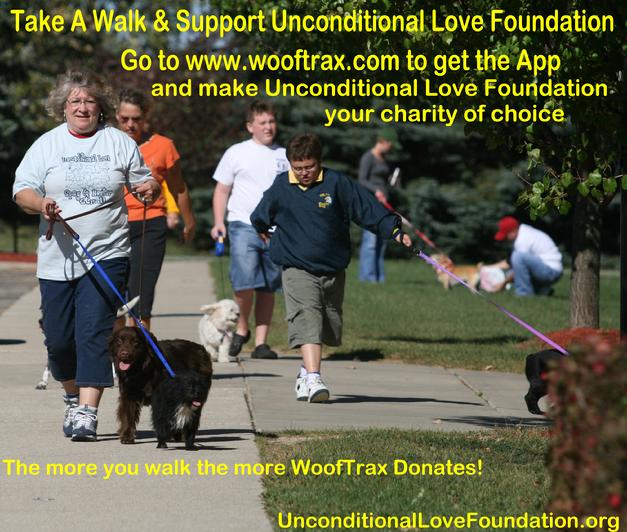 wooftrax walk help animals donate unconditional love foundation
